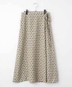 LOGEMENT DE CLAIRE / ロジュモンドクレール ロング・マキシ丈スカート | 【アソートプリントラップ風スカート】