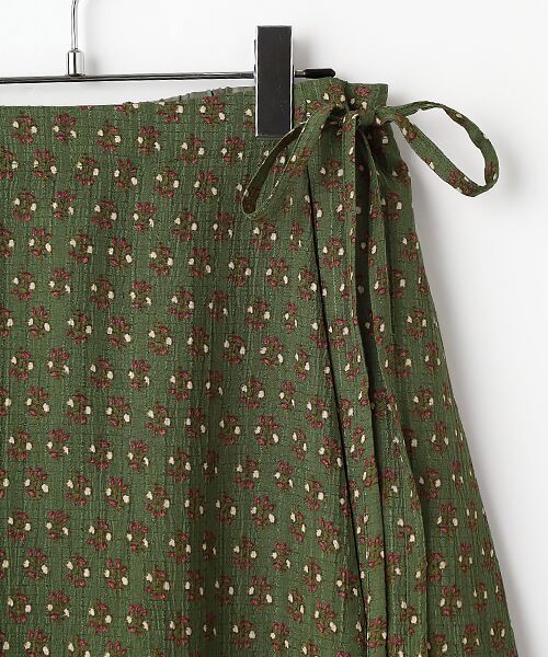 LOGEMENT DE CLAIRE / ロジュモンドクレール ロング・マキシ丈スカート | 【アソートプリントラップ風スカート】 | 詳細5