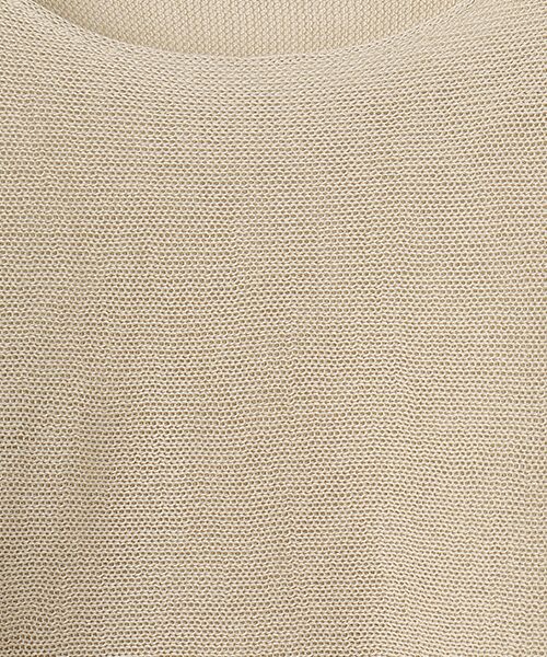 LOGEMENT DE CLAIRE / ロジュモンドクレール ニット・セーター | 【麻タッチ天竺ボートネックハーフスリーブプルオーバー】 | 詳細1