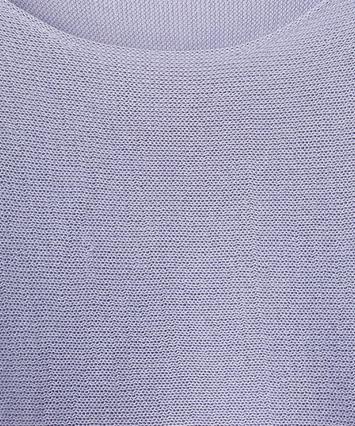 LOGEMENT DE CLAIRE / ロジュモンドクレール ニット・セーター | 【麻タッチ天竺ボートネックハーフスリーブプルオーバー】 | 詳細5