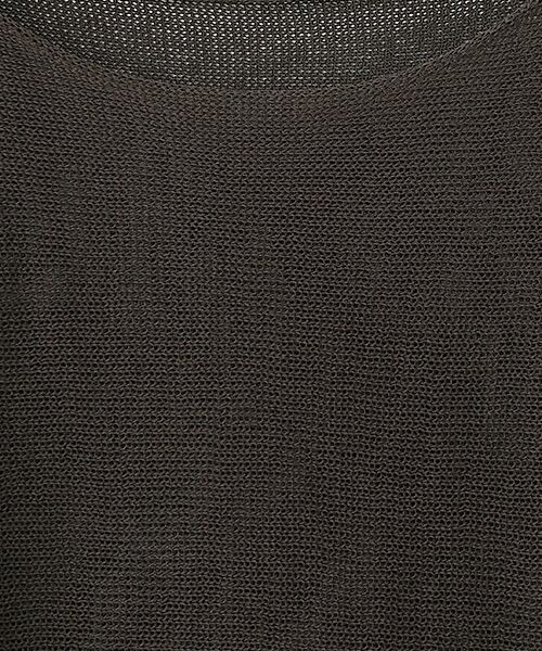 LOGEMENT DE CLAIRE / ロジュモンドクレール ニット・セーター | 【麻タッチ天竺ボートネックハーフスリーブプルオーバー】 | 詳細7