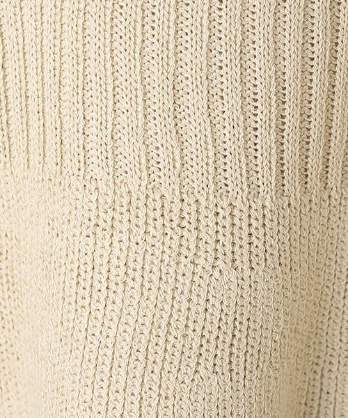 LOGEMENT DE CLAIRE / ロジュモンドクレール ベスト | 【麻タッチリブ＋片畦ペプラムベスト】 | 詳細1