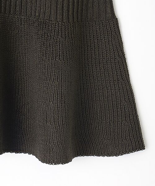 LOGEMENT DE CLAIRE / ロジュモンドクレール ベスト | 【麻タッチリブ＋片畦ペプラムベスト】 | 詳細4