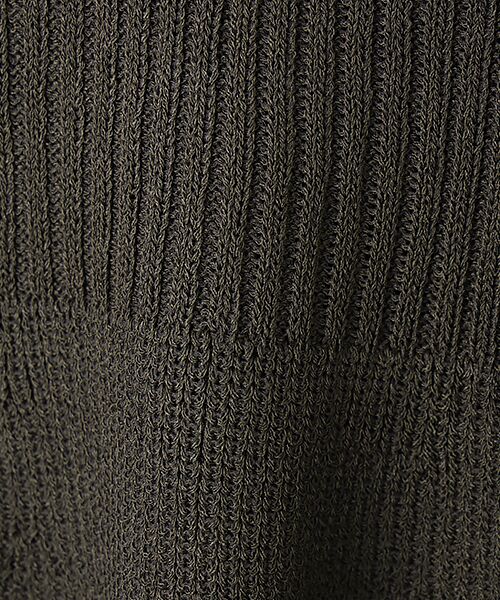 LOGEMENT DE CLAIRE / ロジュモンドクレール ベスト | 【麻タッチリブ＋片畦ペプラムベスト】 | 詳細5