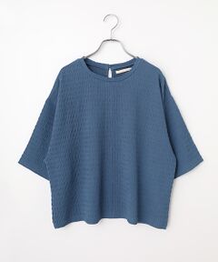 LOGEMENT DE CLAIRE / ロジュモンドクレール カットソー | 【ふくれ地柄ドルマンカットプルオーバー】