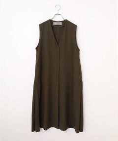 LOGEMENT DE CLAIRE / ロジュモンドクレール ロング・マキシ丈ワンピース | Vネックジレワンピース