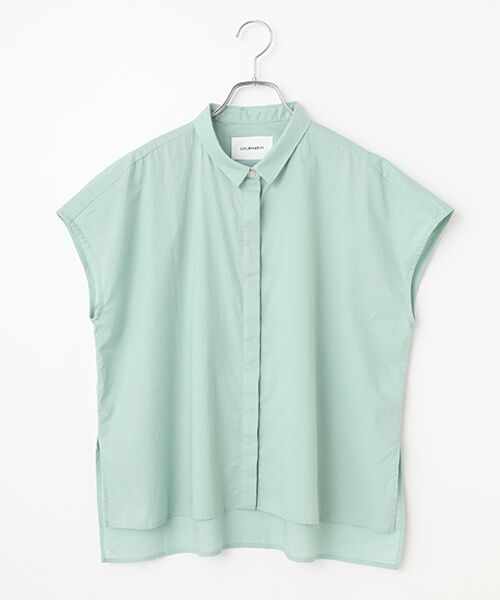 LOGEMENT DE CLAIRE / ロジュモンドクレール シャツ・ブラウス | 【LOURMARIN】シャツカラーフレンチブラウス（ミント）