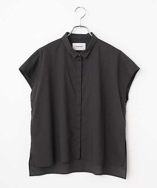 LOGEMENT DE CLAIRE / ロジュモンドクレール シャツ・ブラウス | 【LOURMARIN】シャツカラーフレンチブラウス（スミクロ）