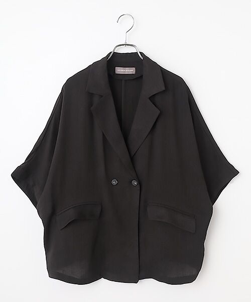 LOGEMENT DE CLAIRE / ロジュモンドクレール その他アウター | ドルマンジャケット（ブラック）