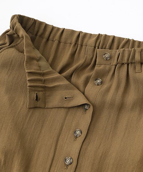 LOGEMENT DE CLAIRE / ロジュモンドクレール ロング・マキシ丈スカート | 釦ナロースカート | 詳細4