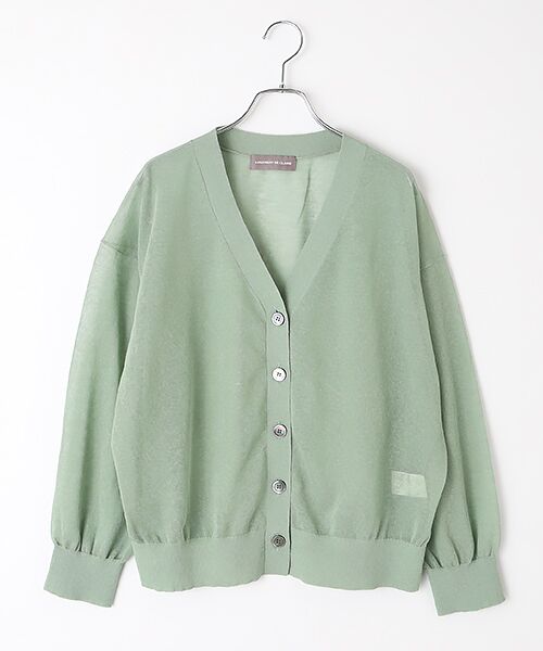 LOGEMENT DE CLAIRE / ロジュモンドクレール カーディガン・ボレロ | Vネックカーディガン（セージグリーン）