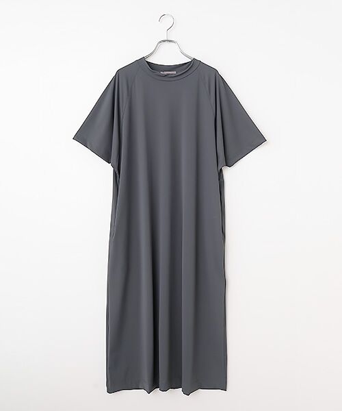LOGEMENT DE CLAIRE / ロジュモンドクレール ロング・マキシ丈ワンピース | 【Allease/オールイーズ】ドルマンワンピース（チャコールグレー）