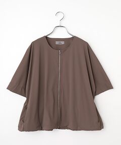 LOGEMENT DE CLAIRE / ロジュモンドクレール ブルゾン | 【Allease/オールイーズ】ハーフスリーブジップ