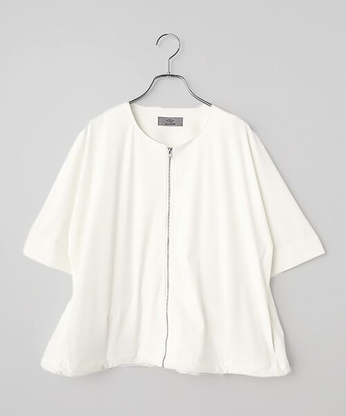 LOGEMENT DE CLAIRE / ロジュモンドクレール ブルゾン | 【Allease/オールイーズ】ハーフスリーブジップ（オフ）