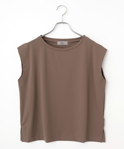 LOGEMENT DE CLAIRE / ロジュモンドクレール カットソー | 【Allease/オールイーズ】ノースリーブプルオーバー（ブラウン）