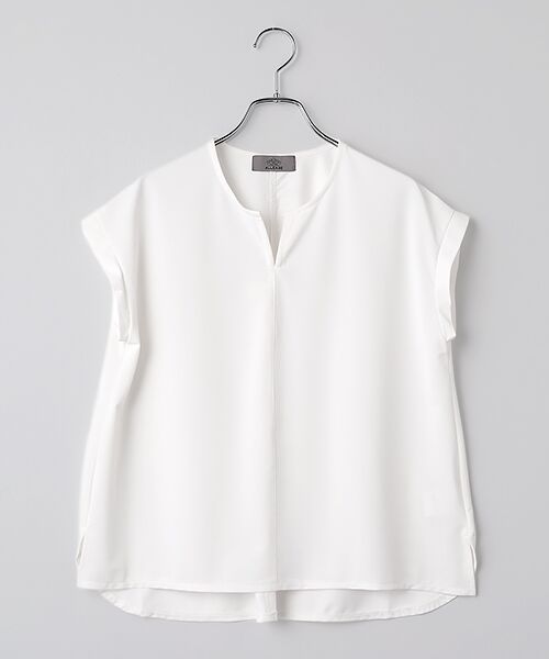LOGEMENT DE CLAIRE / ロジュモンドクレール カットソー | 【Allease/オールイーズ】キーネックノースリーブプル（オフ）