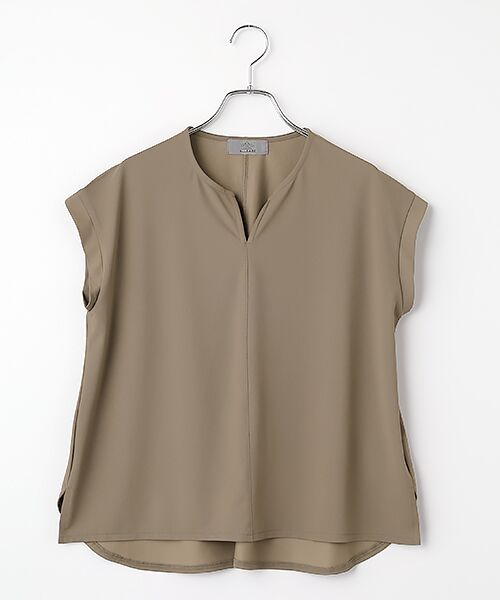 LOGEMENT DE CLAIRE / ロジュモンドクレール カットソー | 【Allease/オールイーズ】キーネックノースリーブプル（モカ）