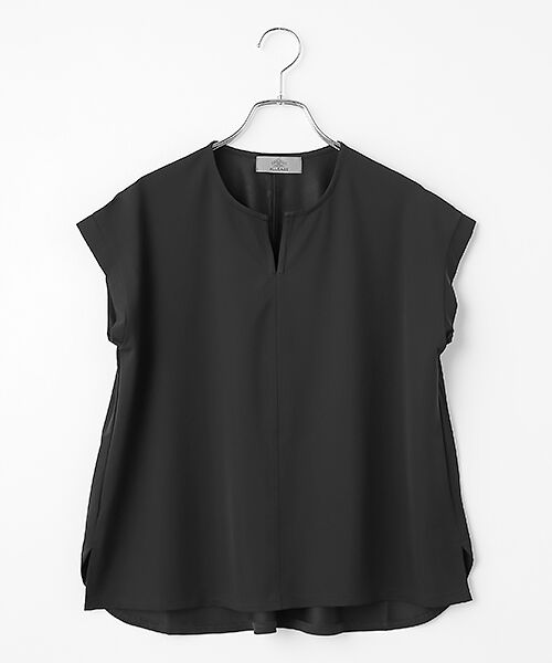 LOGEMENT DE CLAIRE / ロジュモンドクレール カットソー | 【Allease/オールイーズ】キーネックノースリーブプル（ブラック）