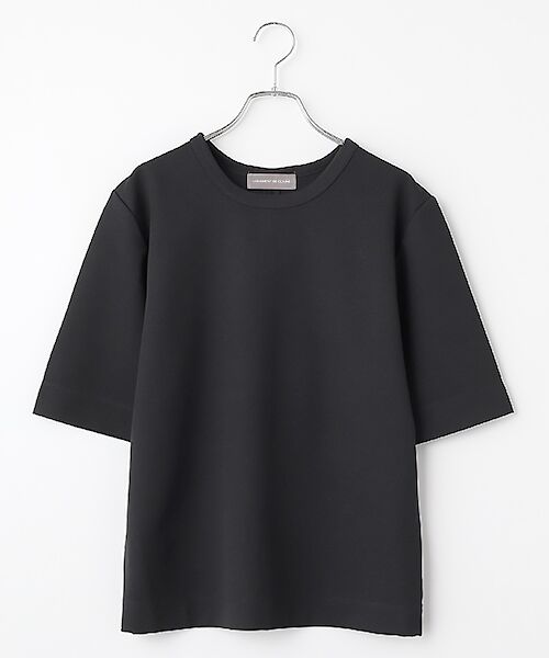 LOGEMENT DE CLAIRE / ロジュモンドクレール カットソー | ハーフスリーブカットプル（ブラック）