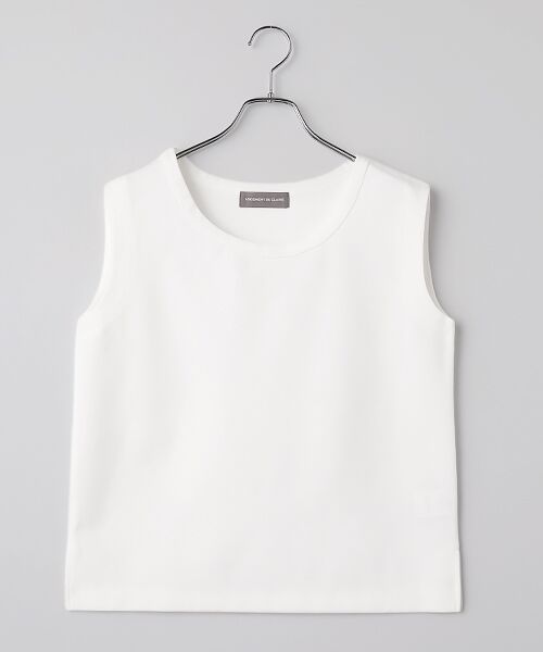 LOGEMENT DE CLAIRE / ロジュモンドクレール カットソー | ノースリーブプルオーバー（ホワイト）