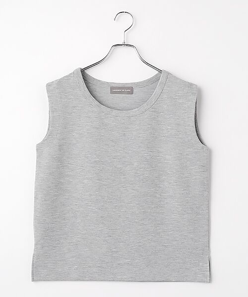 LOGEMENT DE CLAIRE / ロジュモンドクレール カットソー | ノースリーブプルオーバー（杢グレー）