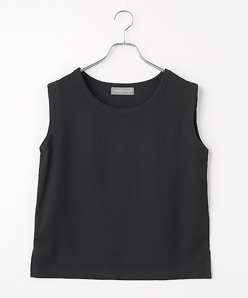 LOGEMENT DE CLAIRE / ロジュモンドクレール カットソー | ノースリーブプルオーバー（ブラック）