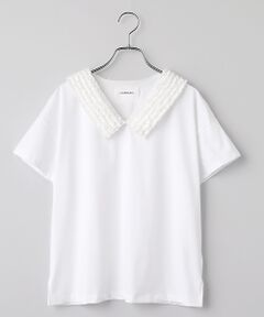 LOGEMENT DE CLAIRE / ロジュモンドクレール カットソー | 【LOURMARIN】フリルカラープルオーバー