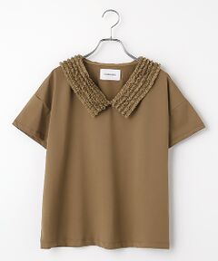 LOGEMENT DE CLAIRE / ロジュモンドクレール カットソー | 【LOURMARIN】フリルカラープルオーバー