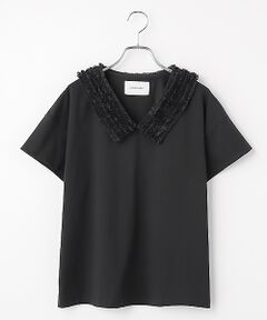 LOGEMENT DE CLAIRE / ロジュモンドクレール カットソー | 【LOURMARIN】フリルカラープルオーバー