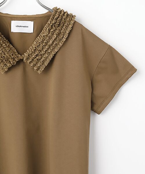 LOGEMENT DE CLAIRE / ロジュモンドクレール カットソー | 【LOURMARIN】フリルカラープルオーバー | 詳細3