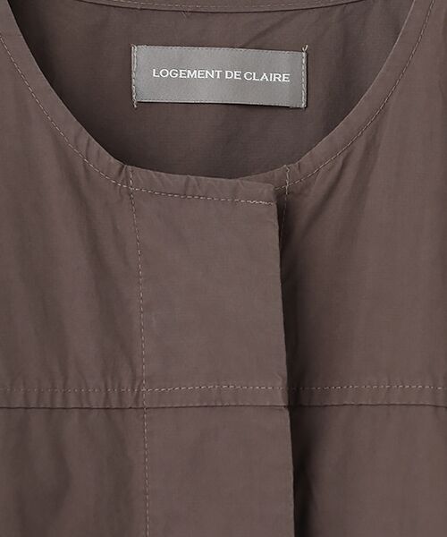LOGEMENT DE CLAIRE / ロジュモンドクレール ロング・マキシ丈ワンピース | タイプライターシャツワンピース | 詳細7