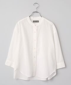 LOGEMENT DE CLAIRE / ロジュモンドクレール シャツ・ブラウス | 7分袖バンドカラーシャツ