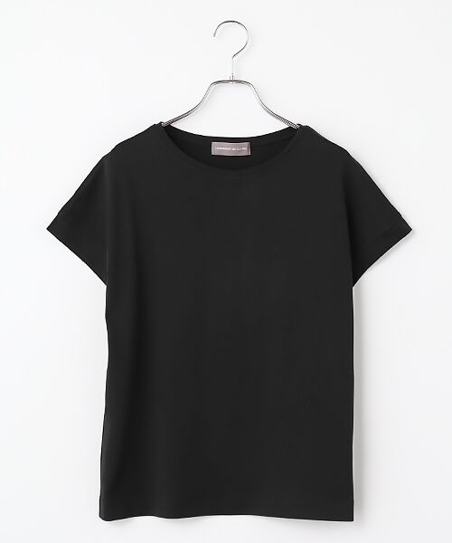 LOGEMENT DE CLAIRE / ロジュモンドクレール カットソー | フレンチスリーブプルオーバー（ブラック）