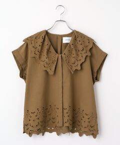 LOGEMENT DE CLAIRE / ロジュモンドクレール シャツ・ブラウス | 【LOURMARIN】スカラップ刺しゅうブラウス
