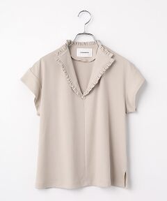 LOGEMENT DE CLAIRE / ロジュモンドクレール カットソー | 【LOURMARIN】フリルカラープルオーバー