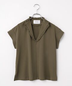 LOGEMENT DE CLAIRE / ロジュモンドクレール カットソー | 【LOURMARIN】フリルカラープルオーバー