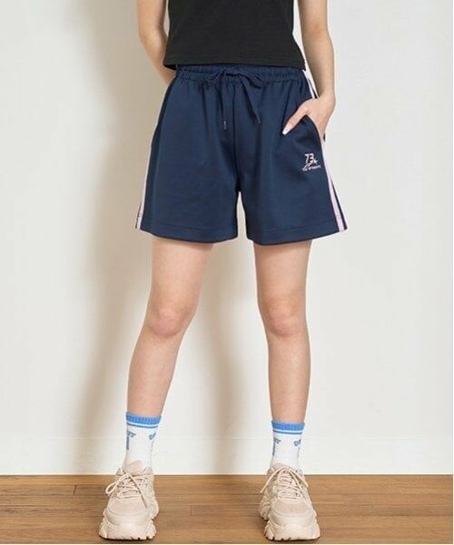 Lovetoxic / ラブトキシック ショート・ハーフ・半端丈パンツ | 【LTXC】【接触冷感/ひんやり】【GOODPRICE】ラインショートパンツ（紺）