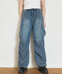 Lovetoxic / ラブトキシック その他パンツ | 【LTXC】【接触冷感/ひんやり】デニムカーゴパンツ