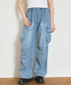 Lovetoxic / ラブトキシック その他パンツ | 【LTXC】【接触冷感/ひんやり】デニムカーゴパンツ