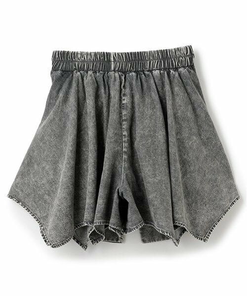 Lovetoxic / ラブトキシック ショート・ハーフ・半端丈パンツ | 【LTXC】シャツ巻き風デニムキュロット | 詳細6