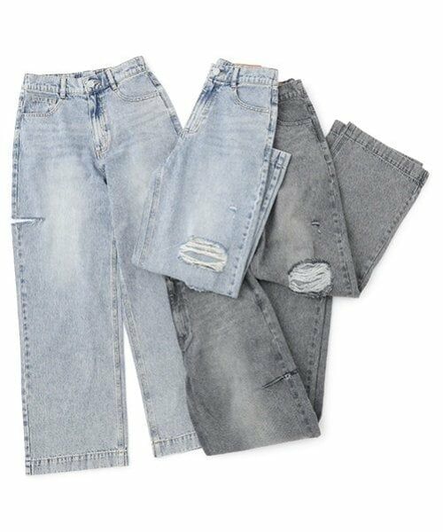 Lovetoxic / ラブトキシック その他パンツ | 【LTXC】ダメージデニムワイドパンツ | 詳細4