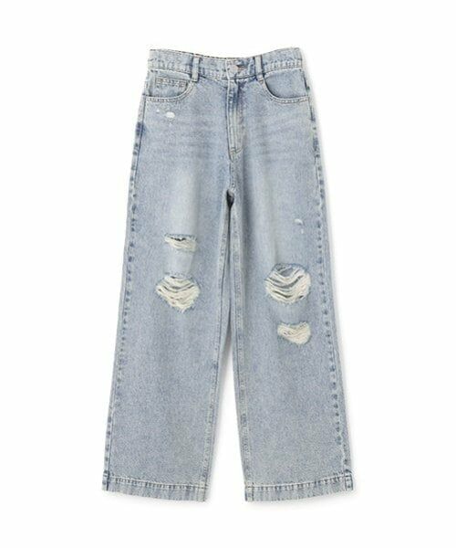 Lovetoxic / ラブトキシック その他パンツ | 【LTXC】ダメージデニムワイドパンツ | 詳細5