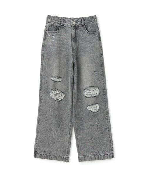 Lovetoxic / ラブトキシック その他パンツ | 【LTXC】ダメージデニムワイドパンツ | 詳細7