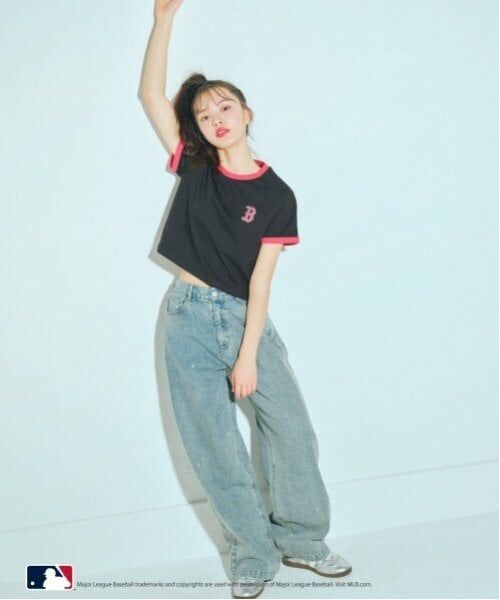 Lovetoxic / ラブトキシック Tシャツ | 【LTXC】【MLB】【吸水速乾/さらさら】【綿100％】クロップドT | 詳細1