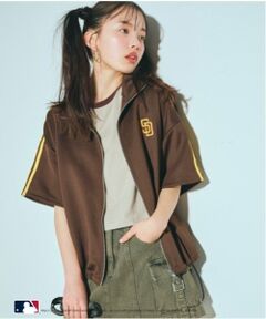 Lovetoxic / ラブトキシック カーディガン・ボレロ | 【LTXC】【MLB】【吸水速乾/さらさら】半袖トラックJK