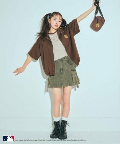 Lovetoxic / ラブトキシック カーディガン・ボレロ | 【LTXC】【MLB】【吸水速乾/さらさら】半袖トラックJK | 詳細2