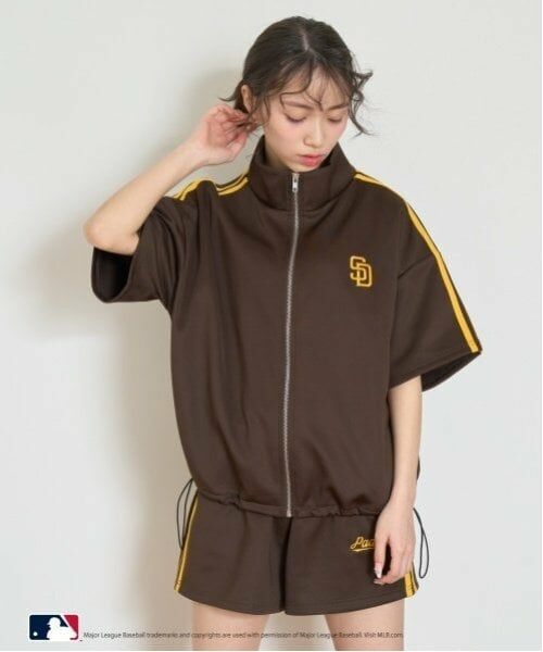 Lovetoxic / ラブトキシック カーディガン・ボレロ | 【LTXC】【MLB】【吸水速乾/さらさら】半袖トラックJK | 詳細7