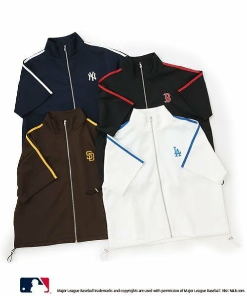 Lovetoxic / ラブトキシック カーディガン・ボレロ | 【LTXC】【MLB】【吸水速乾/さらさら】半袖トラックJK | 詳細9