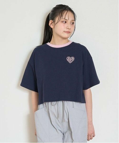 Lovetoxic / ラブトキシック Tシャツ | 【LTXC】【GOODPRICE】【綿100％】ハートリンガーTシャツ（紺）