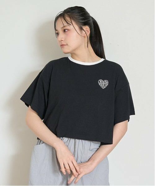 Lovetoxic / ラブトキシック Tシャツ | 【LTXC】【GOODPRICE】【綿100％】ハートリンガーTシャツ（黒）